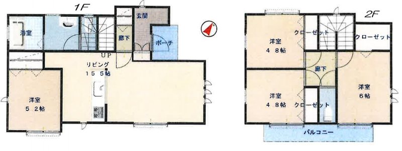 川口市安行藤八 中古戸建て 間取り図