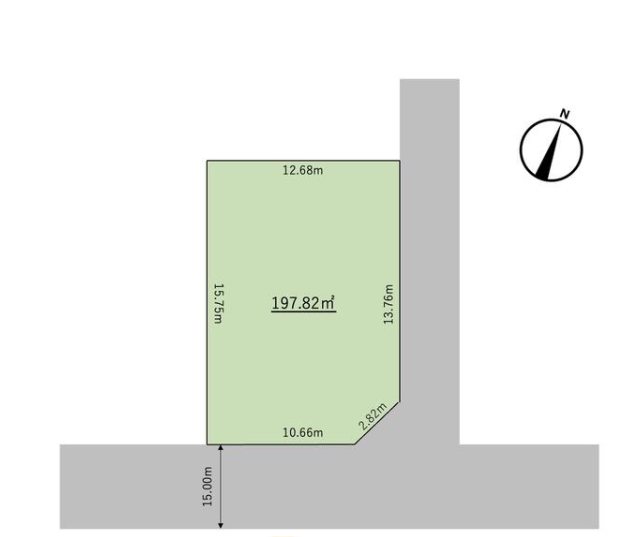 川口市北園町 売地 間取り図