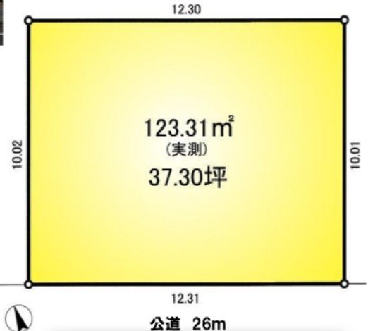 川口市柳崎一丁目　売地 間取り図