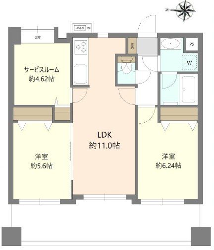デュオ川口青木公園 間取り図