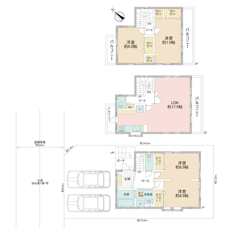 川口市戸塚東３丁目 中古戸建て 間取り図