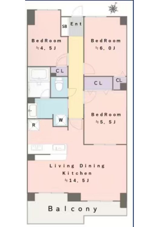 グリーンコーポ西川口 間取り図