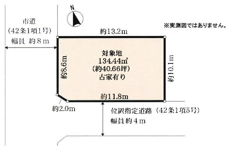 川口市上青木西４丁目 売地 間取り図