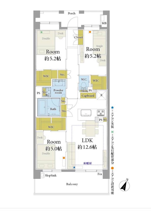 コスモハイセレサ川口本町 間取り図