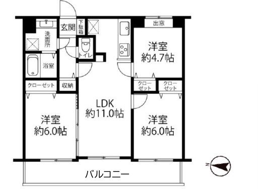 デュオ川口青木公園 間取り図