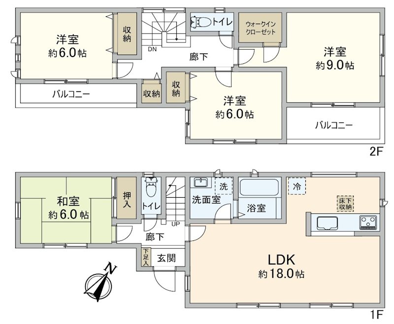 川口市柳崎２丁目 中古戸建て 間取り図
