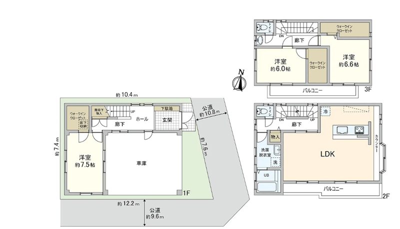 川口市中青木２丁目　中古戸建て 間取り図