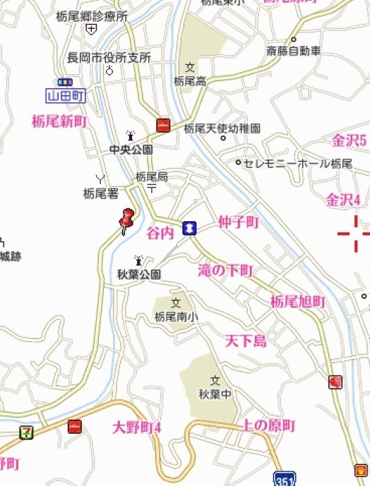 長岡市栃尾表町5-8（住居表示） 全体区画図