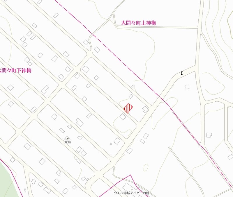 赤城ロマンド別荘地 区画図