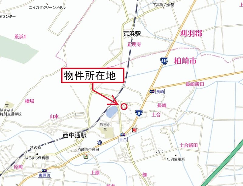 新潟県柏崎市土合 全体区画図