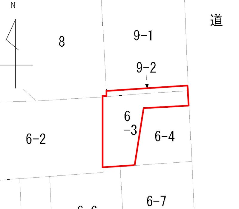 南町3丁目6番3外　売土地 間取図・土地図