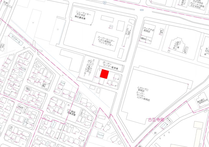 古正寺町　売土地 現地案内図