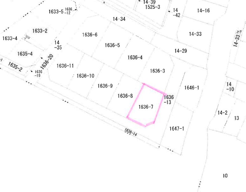 永田2丁目　売土地 間取図・土地図