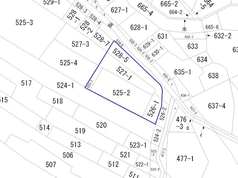 栃尾巻渕三丁目　売土地 間取図・土地図