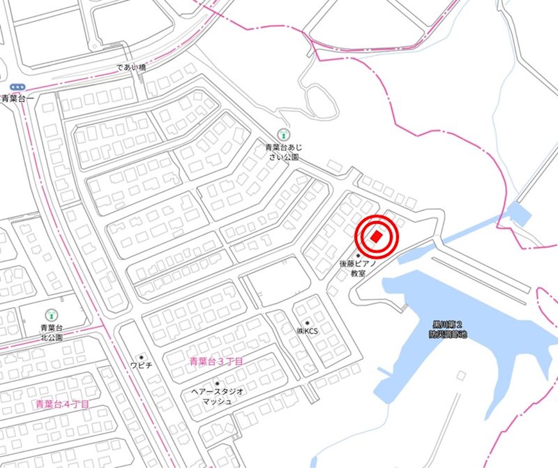 青葉台３丁目　中古住宅 現地案内図