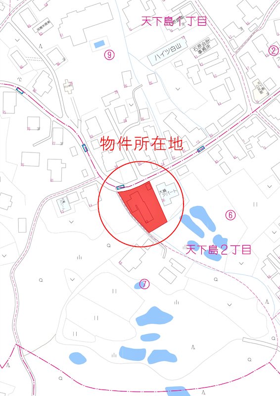 栃尾　長岡市天下島2丁目　売土地 間取図・土地図