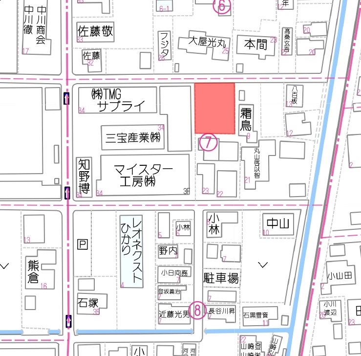 燕市南6丁目　売土地 間取図・土地図