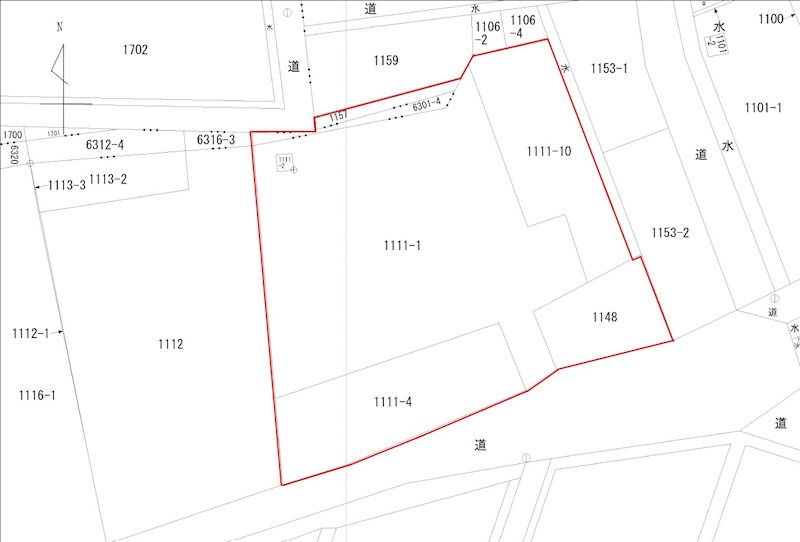 燕市田中新　売土地 区画図