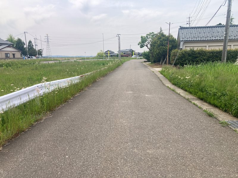 燕市田中新　売土地 現地写真（前面道路含む現地写真）
