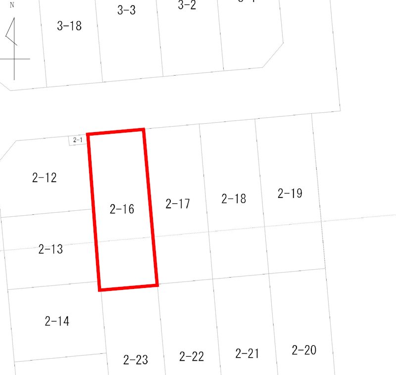 【新築住宅】三和3丁目　第2-1号棟 区画図
