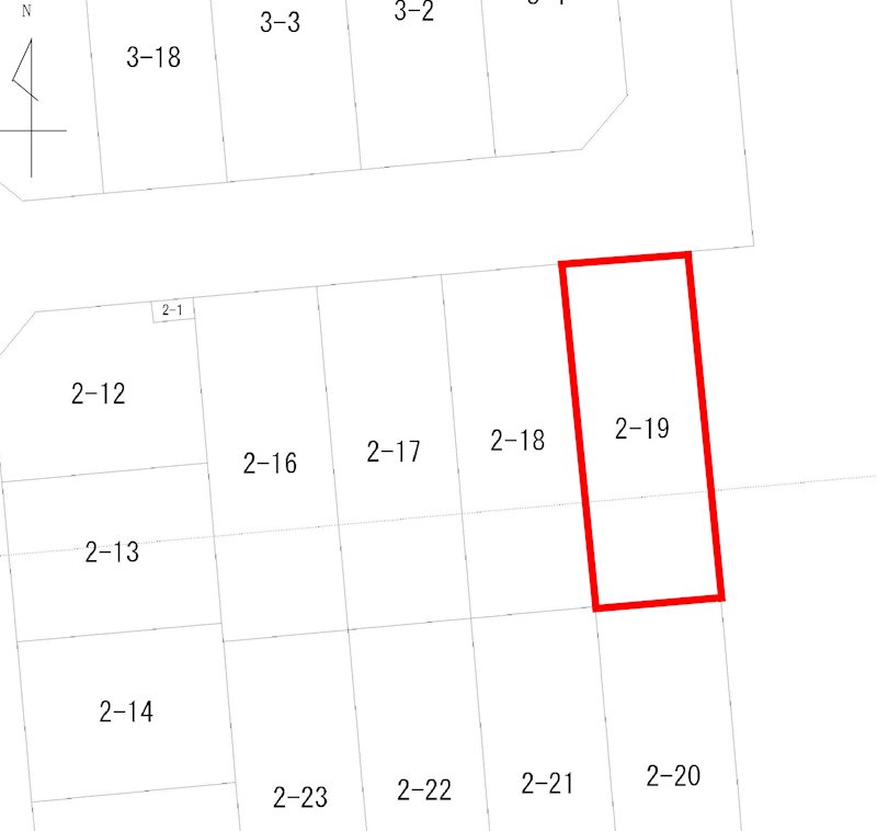 【新築住宅】三和3丁目　第2-2号棟 区画図