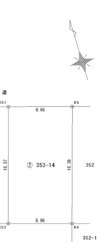 長岡市水道町四丁目 間取図・土地図