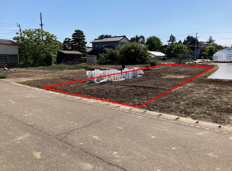 長岡市大荒戸町　売土地 現地写真
