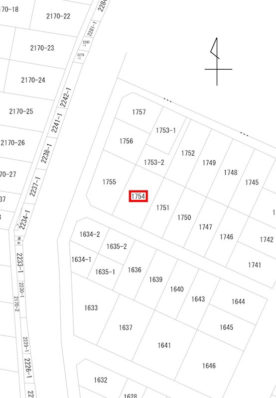 住吉２丁目　売土地 間取図・土地図