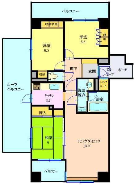 サーパス新和 間取図・土地図