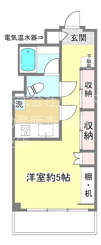 新潟県新潟市中央区万代１丁目 間取図・土地図