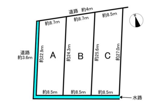 岐阜市柳津町下佐波B区画 間取り図