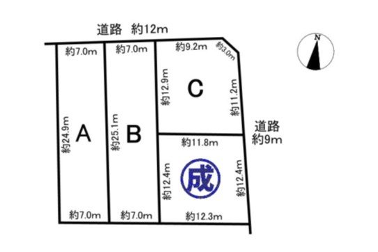豊橋市牛川町　A区画 間取り図