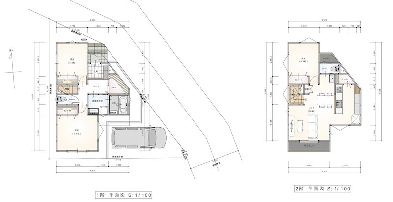 ☆港北区日吉本町6丁目　売地 間取図・土地図
