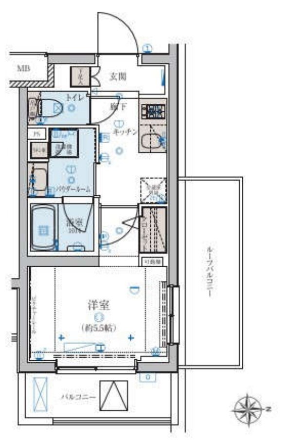 リヴシティ妙蓮寺 間取図・土地図