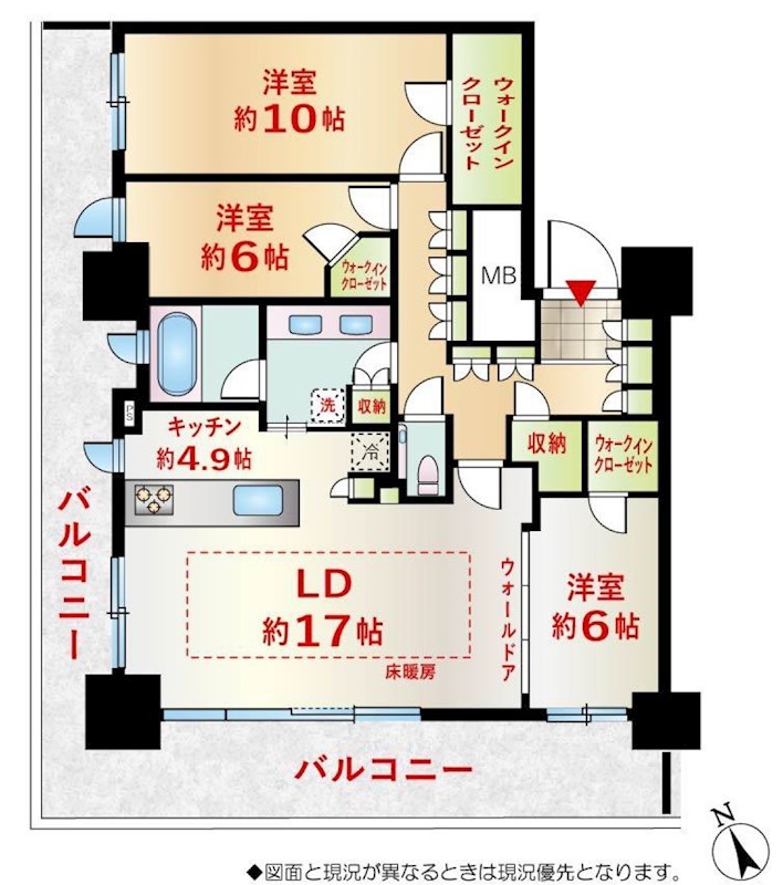 ドレッセタワー新綱島 間取図・土地図
