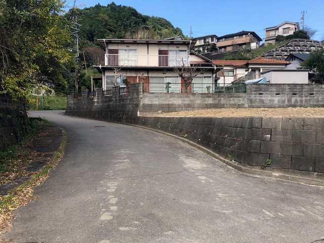 藤枝市岡部町岡部　売土地 現地写真（前面道路含む現地写真）