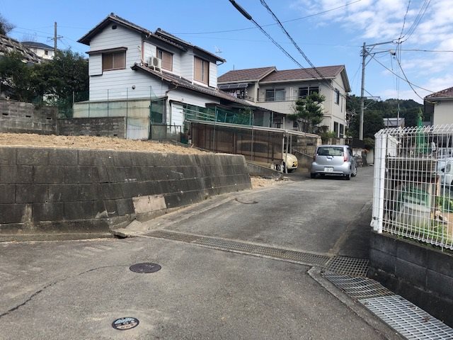 藤枝市岡部町岡部　売土地 現地写真（前面道路含む現地写真）