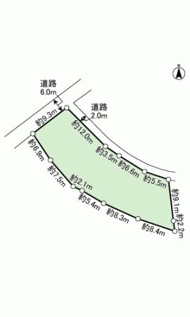 伊豆の国市長岡　土地 間取図・土地図