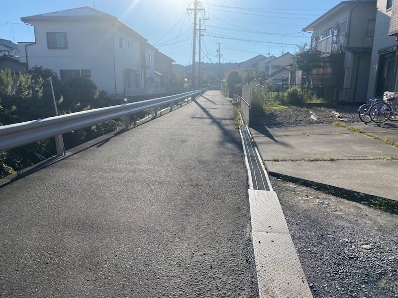 牧之原市大沢 土地 現地写真（前面道路含む現地写真）