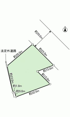 島田市井口　売り土地 間取図・土地図