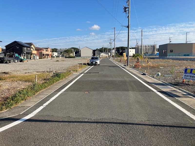 静岡市清水区三保松原町　シ区画 現地写真（前面道路含む現地写真）