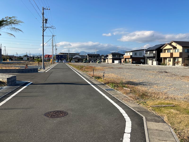 静岡市清水区三保松原町　シ区画 現地写真（前面道路含む現地写真）