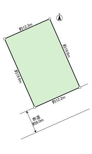 静岡県菊川市下平川 間取図・土地図