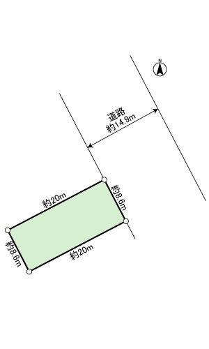 大沢町　土地 間取図・土地図