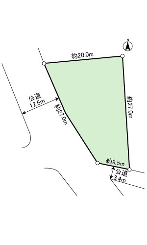 清水町徳倉132-2　土地 間取図・土地図