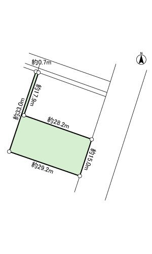 藤枝市大東町　土地 間取図・土地図