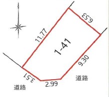 葵区鷹匠３丁目　土地 間取図・土地図