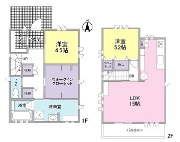 焼津市石津戸建 間取図・土地図