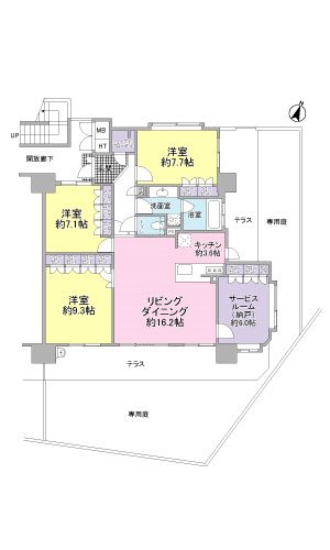 エンブルヒルズ駿河台106 間取図・土地図