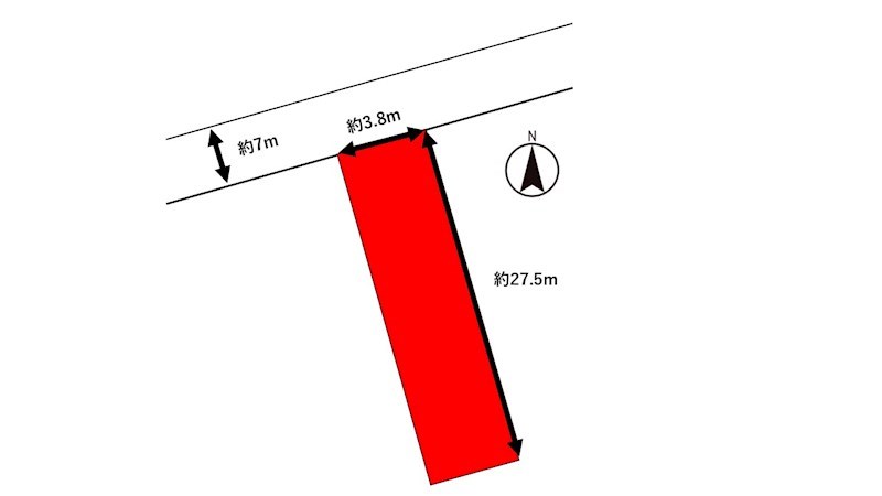 新川一丁目７ー３８　土地 間取図・土地図